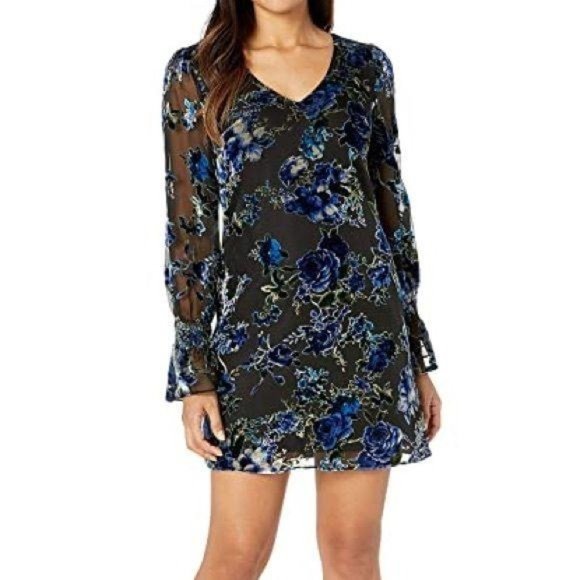 Laundry by Shelli Segal Velvet Burnout Dress NWT - Picture 2 of 13